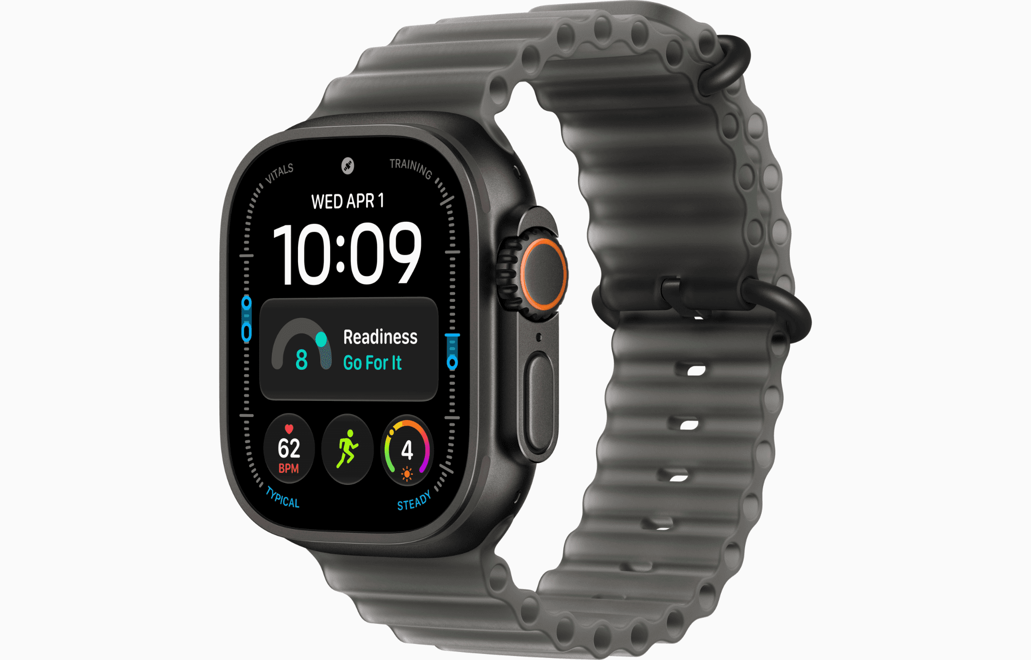 Apple Watch Ultra 4 - Black / Ocean Band Translucent Black
